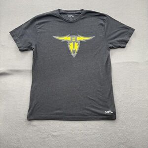 San Antonio Brahmas Shirt Mens XL Gray XFL Football Graphic Tee Short‎ Sleeve